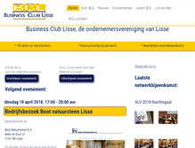 Tablet Screenshot of businessclublisse.nl